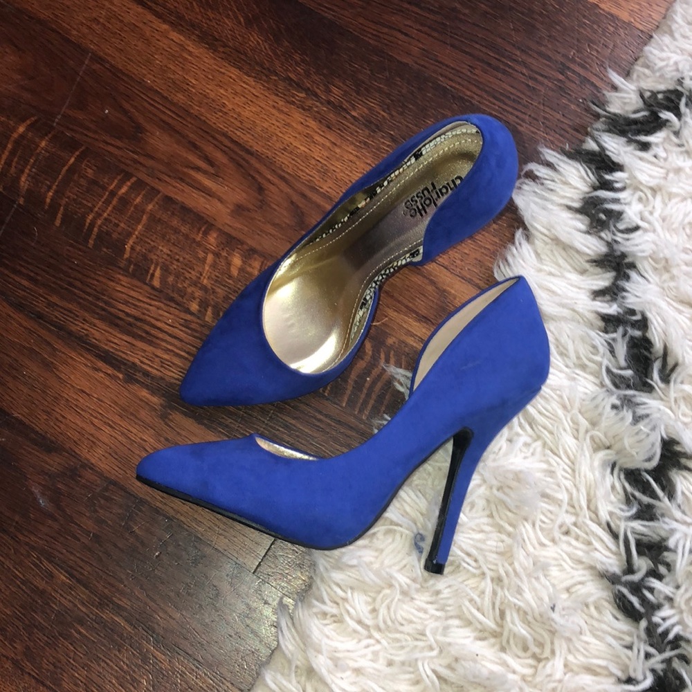 Blue Suede heels